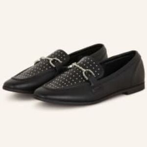 BRAND NEW REPORT RENDER LOAFERS WITH SILVER DETAILING DESIGN FLAT
